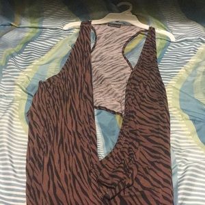 Zebra print cardigan